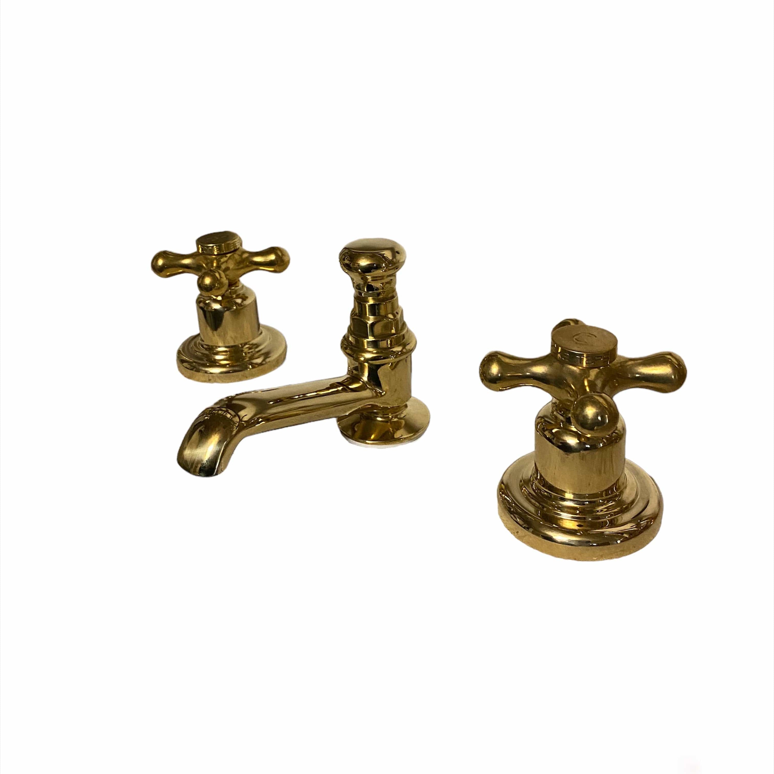 BT17 3 holes deck mounted basin tap solid brass BespokeTaps