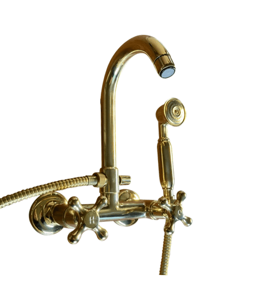 BT22 Wall mounted bath filler with hand shower