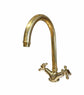 BT57 Traditional deck mounted tap with curve spout