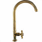 BT5 Single tap cold water for kitchen in solid brass