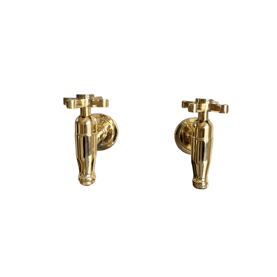 BT73 Traditional bib taps in solid brass