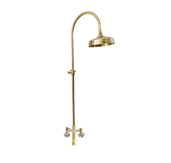 BTS44 Classic adjustable column shower with bath filler