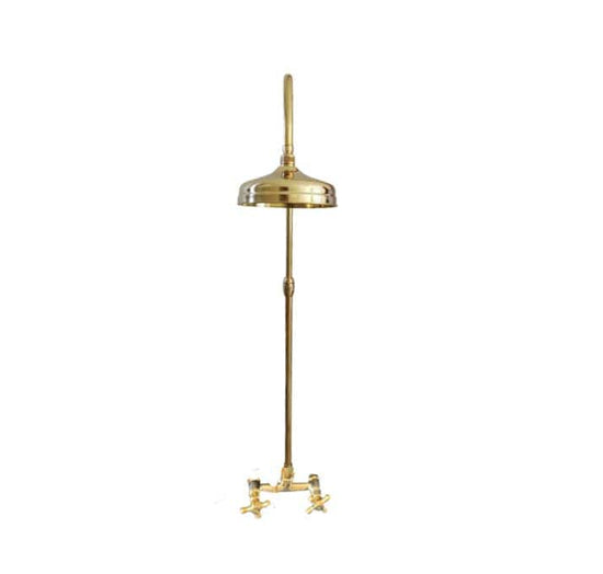 BTS49 Classic column shower solid brass