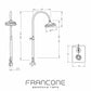 BTS14 Column shower with concealed thermostatic mixer