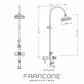 BTS48 Exposed thermostatic column shower with bath filler