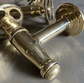 Traditional Francone BT73 solid brass wall-mounted bib tap faucet with vintage wheel handle.