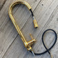 The Francone BT79 classic style solid brass kitchen faucet with a convenient pull-out spray hose.