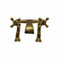 Francone BT89D traditional deck-mounted solid brass bath filler faucet with a custom fluted spout.