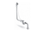 Francone BTA10 brass bath waste and overflow with chain plug for traditional exposed bathroom bathtubs.