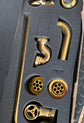 Bespoke Francone BTA10 unlacquered brass bath waste and overflow set for traditional bathrooms.