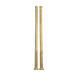 A pair of decorative Francone BTA12 bath pipe shrouds in solid unlacquered brass.