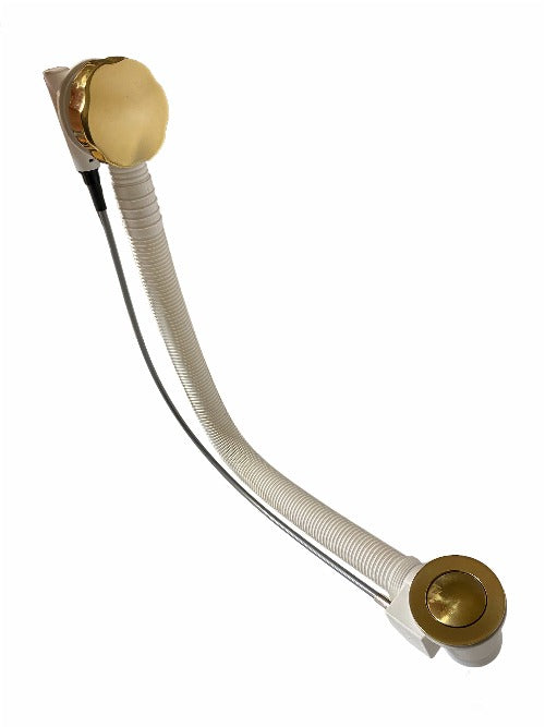Francone BTA8 traditional bathroom bath pop-up waste with overflow and solid brass plug.