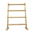 Francone BTR15 traditional plumbed heated towel rail radiator handcrafted in unlacquered brass.
