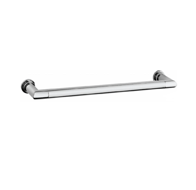 The Francone BTR18 linear electric heated towel rail in solid brass for luxury bathrooms.