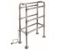 Francone BTR7 floor-mounted electric heated towel rail in solid brass for the bathroom.
