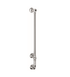 Francone BTR9 traditional electric vertical single bar heated towel rail in brass for luxury bathrooms.
