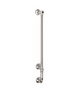 Francone BTR9 traditional electric vertical single bar heated towel rail in brass for luxury bathrooms.